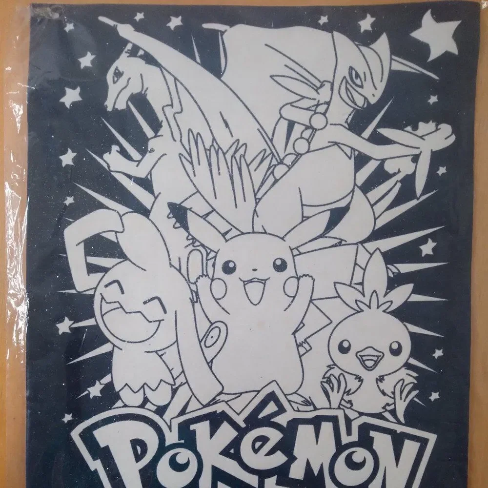 Vintage Rose Art Pokemon Coloring Poster